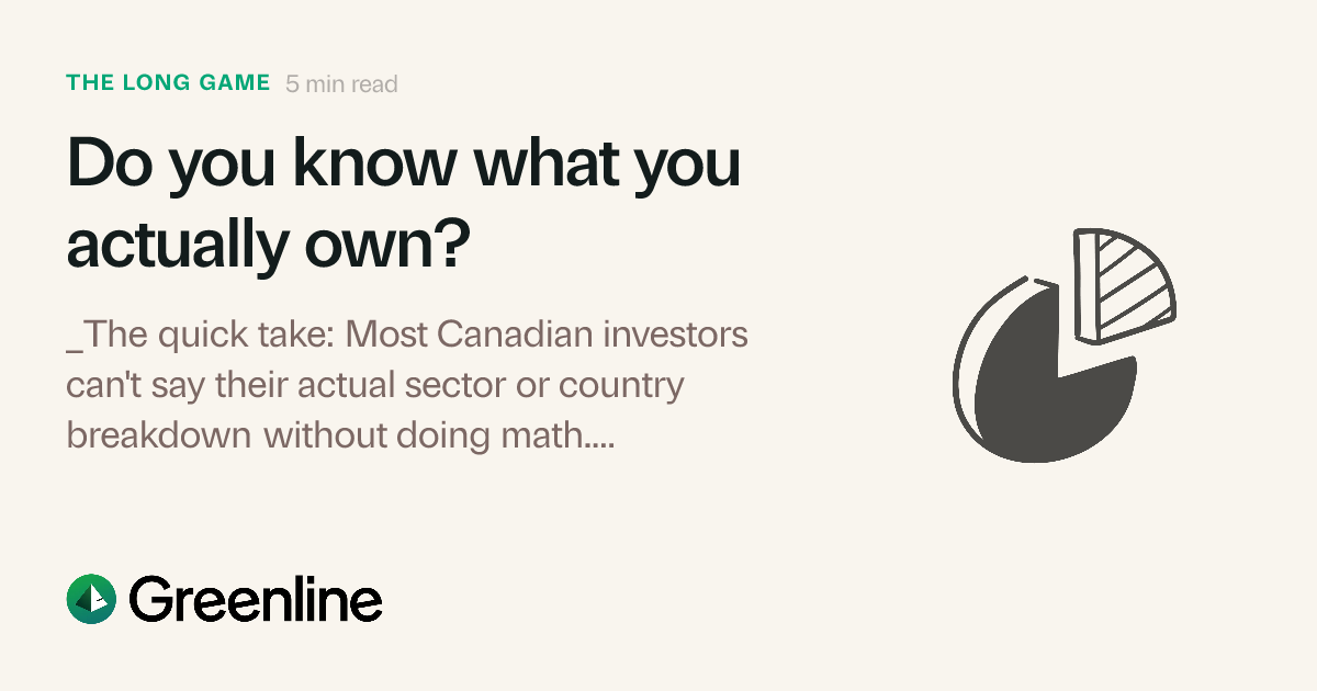 Kno Wht Do you know what you actually own? | Greenline
