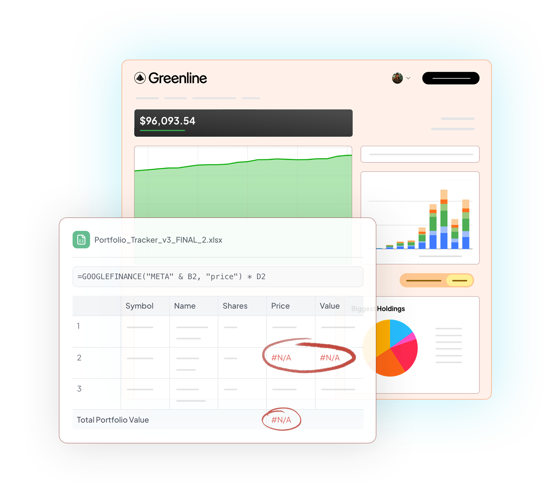 Spreadsheets vs Greenline Comparison